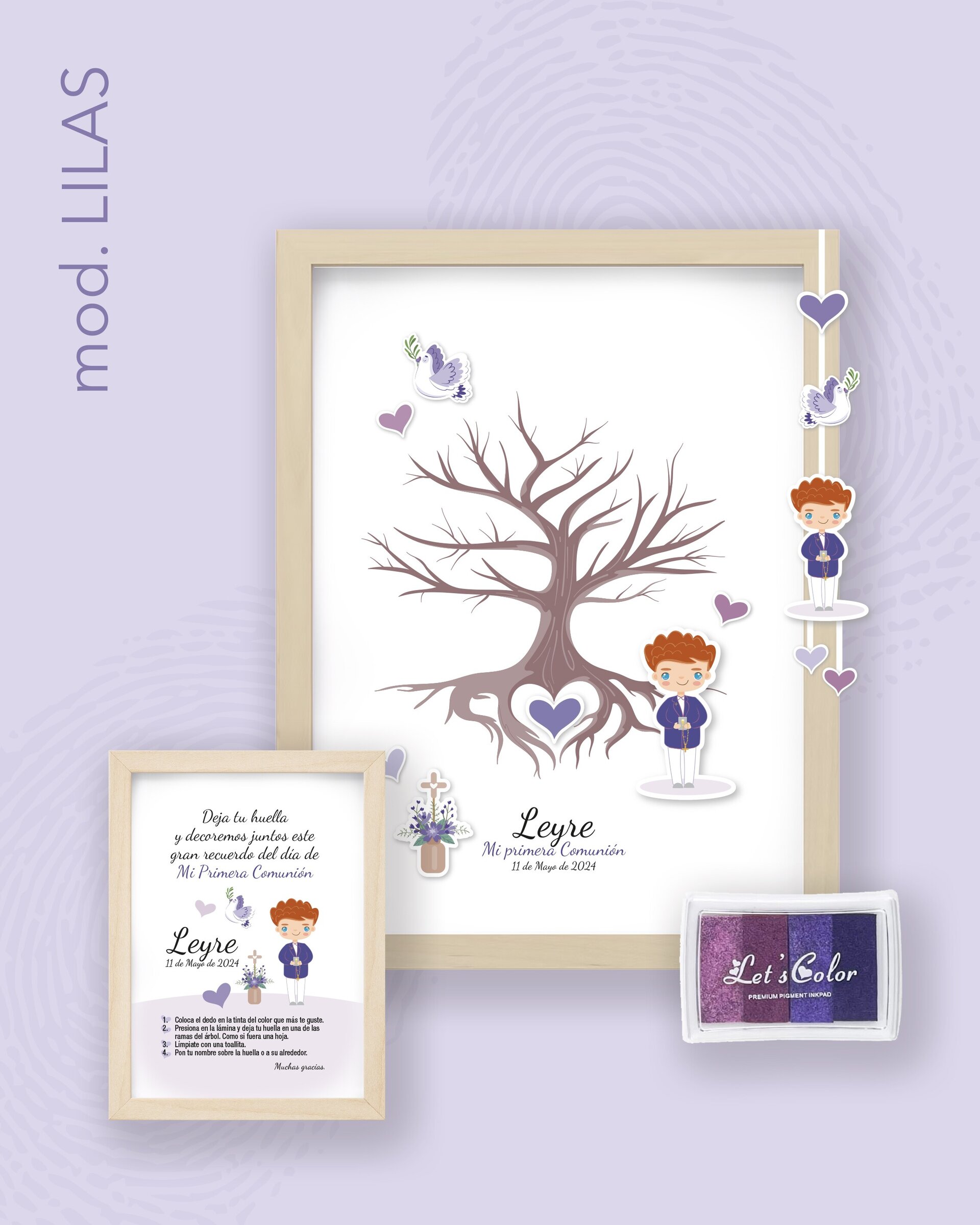 Árbol de huellas para la Primera Comunión - 8