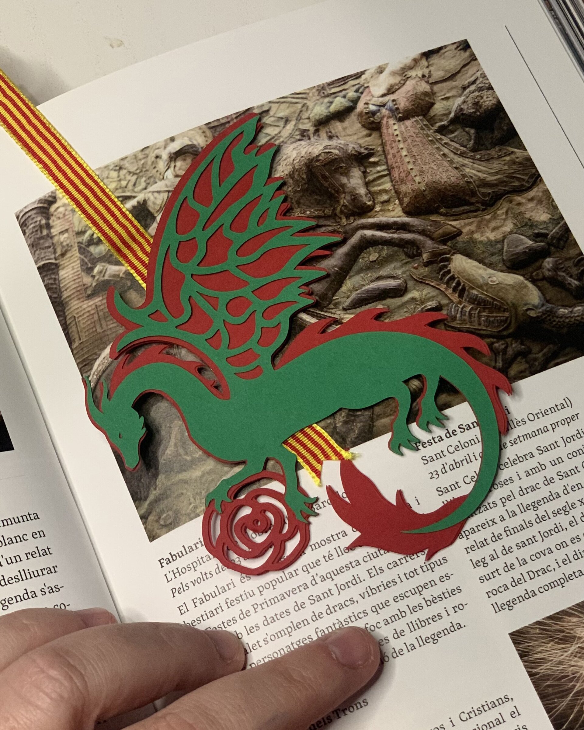 Tarjeta con marcapáginas “Drac de Llegenda” – Sant Jordi - 2